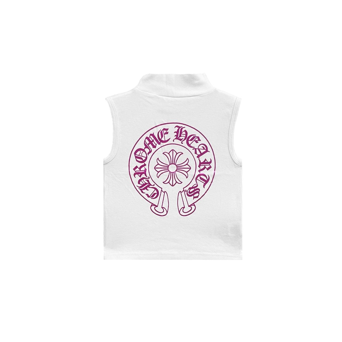 Chrome Hearts Deadly Doll Horseshoe White Tank Top - SRM