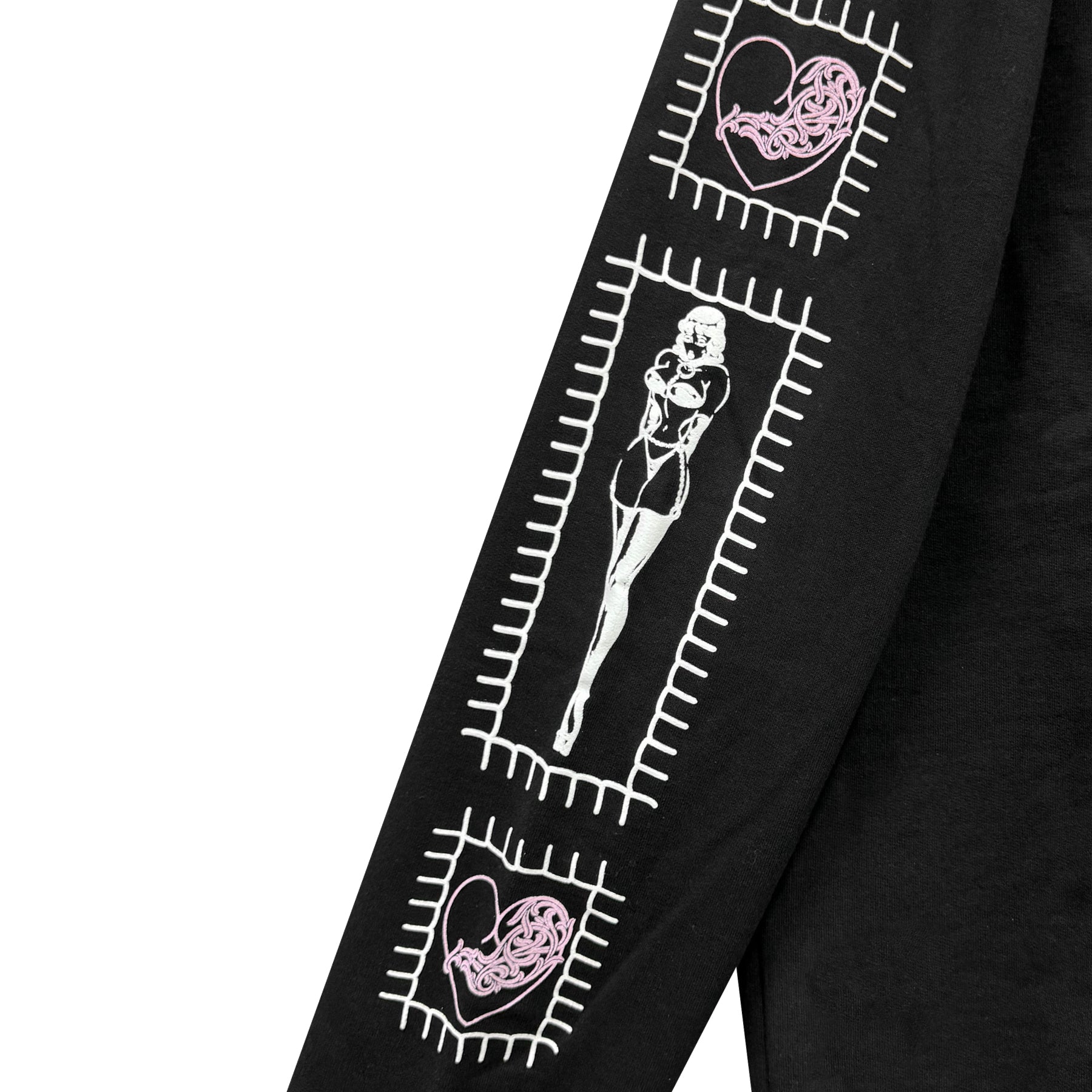 Chrome Hearts Deadly Doll Pink Dagger Zip Up Hoodie - SRM
