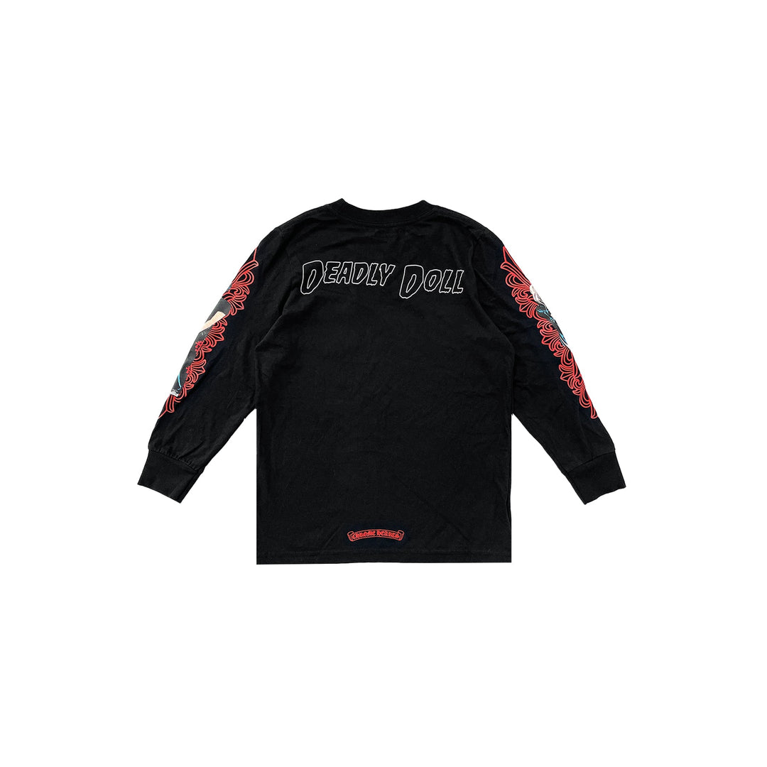 Chrome Hearts Deadly Doll Pocket Long Sleeve Tee For Kids - SHENGLI ROAD MARKET