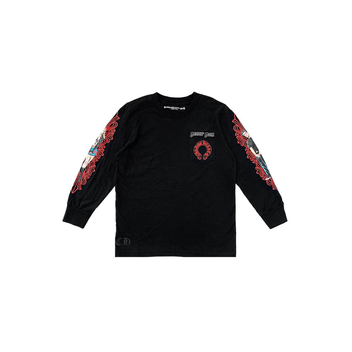Chrome Hearts Deadly Doll Pocket Long Sleeve Tee For Kids - SHENGLI ROAD MARKET