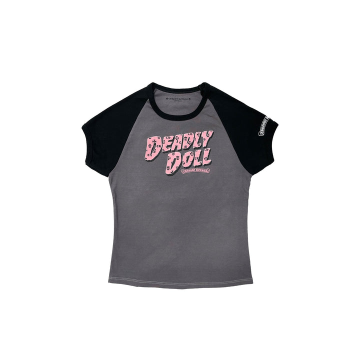 Chrome Hearts Deadly Doll Vine Heart Cropped Short Sleeve T-Shirt Tee - SHENGLI ROAD MARKET