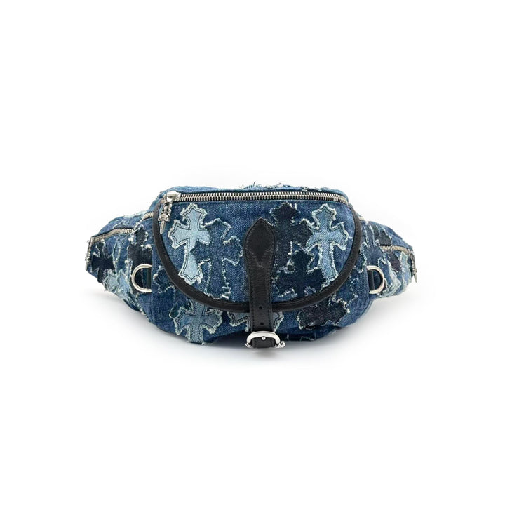 Chrome Hearts Denim Cross Patch Waist Bag - SHENGLI ROAD MARKET