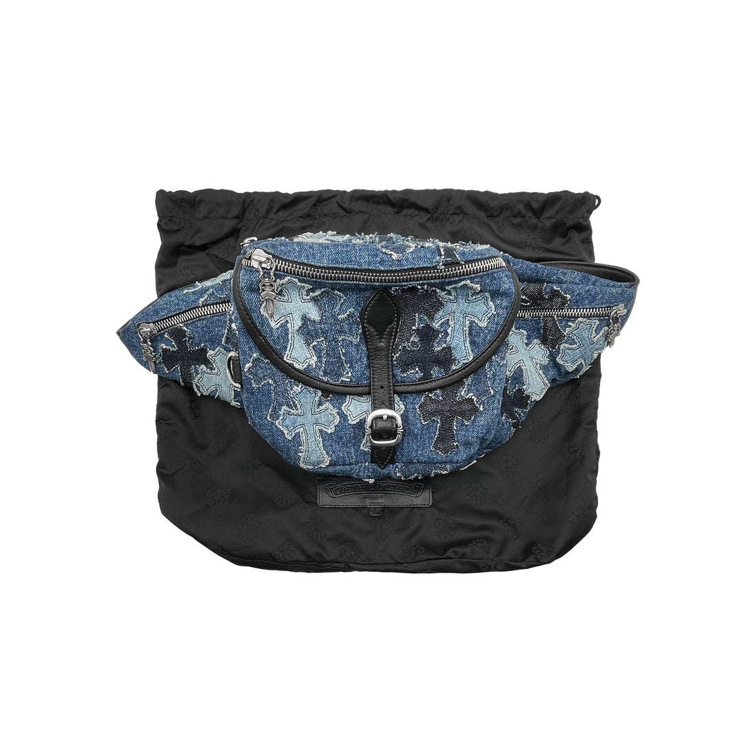 Chrome Hearts Denim Cross Patch Waist Bag - SHENGLI ROAD MARKET