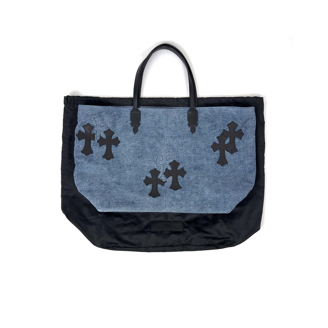 Chrome Hearts Denim&Leather Cross Patch Bag - SHENGLI ROAD MARKET