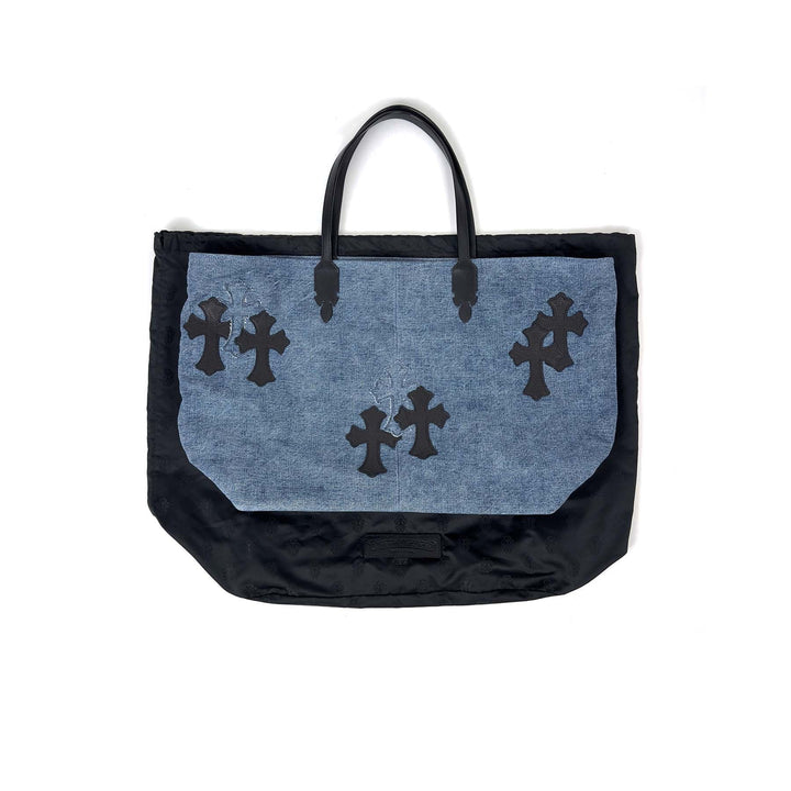 Chrome Hearts Denim&Leather Cross Patch Bag - SHENGLI ROAD MARKET