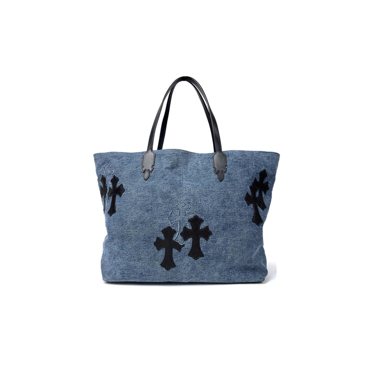 Chrome Hearts Denim&Leather Cross Patch Bag - SHENGLI ROAD MARKET
