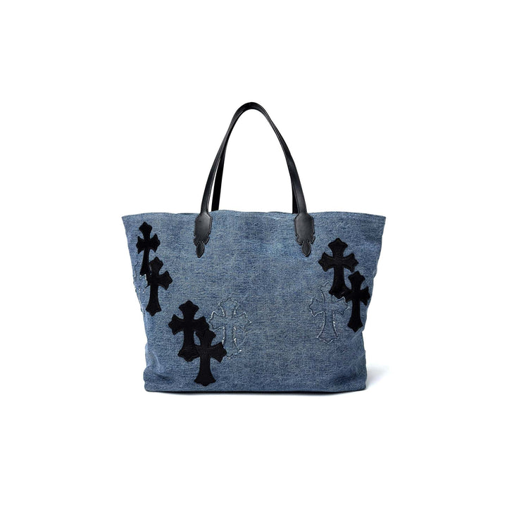 Chrome Hearts Denim&Leather Cross Patch Bag - SHENGLI ROAD MARKET