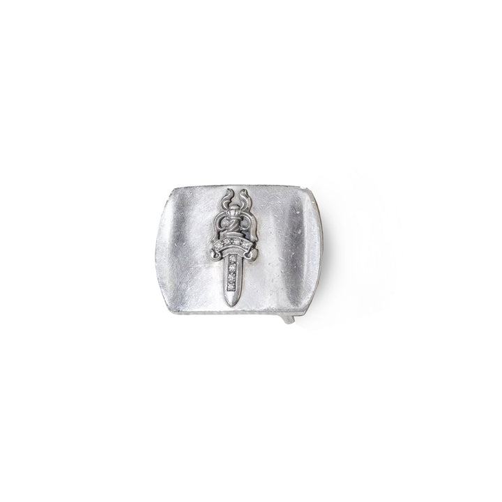Chrome Hearts Diamond Dagger Silver Belt Buckle - SHENGLI ROAD MARKET