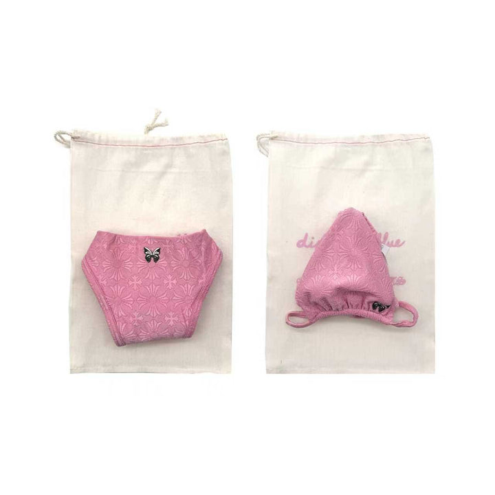 Chrome Hearts Dipped in Blue Pink Bikini Set - SHENGLI ROAD MARKET