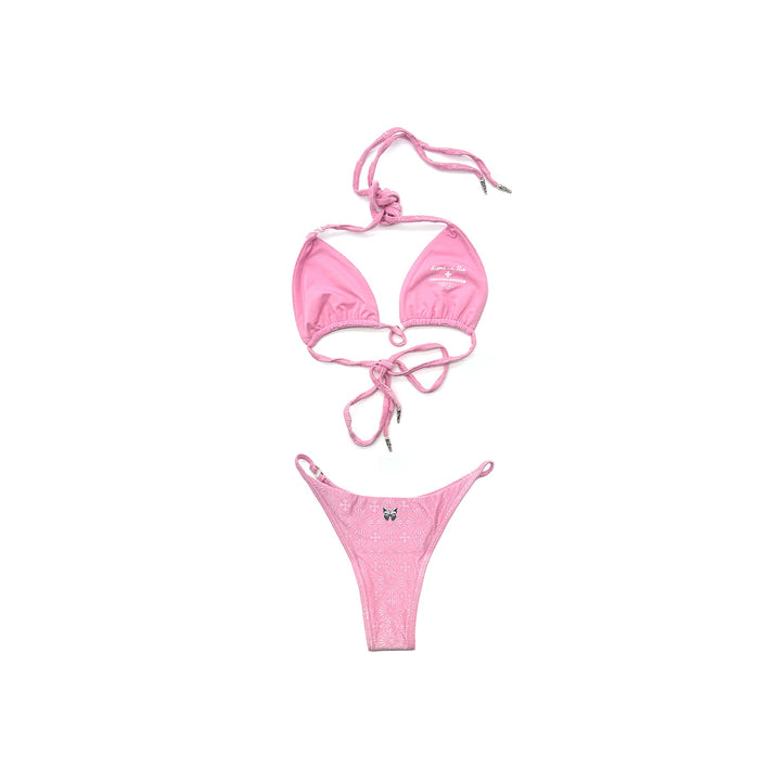 Chrome Hearts Dipped in Blue Pink Bikini Set - SHENGLI ROAD MARKET