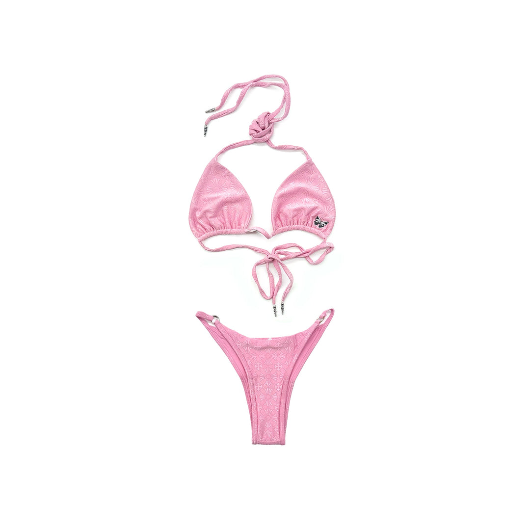 Chrome Hearts Dipped in Blue Pink Bikini Set - SHENGLI ROAD MARKET