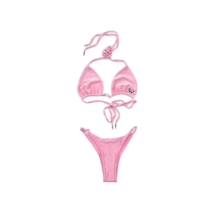Chrome Hearts Dipped in Blue Pink Bikini Set - SHENGLI ROAD MARKET