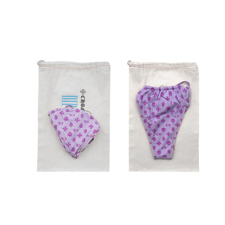 Chrome Hearts Dipped in Blue Purple Bikini Set - SHENGLI ROAD MARKET