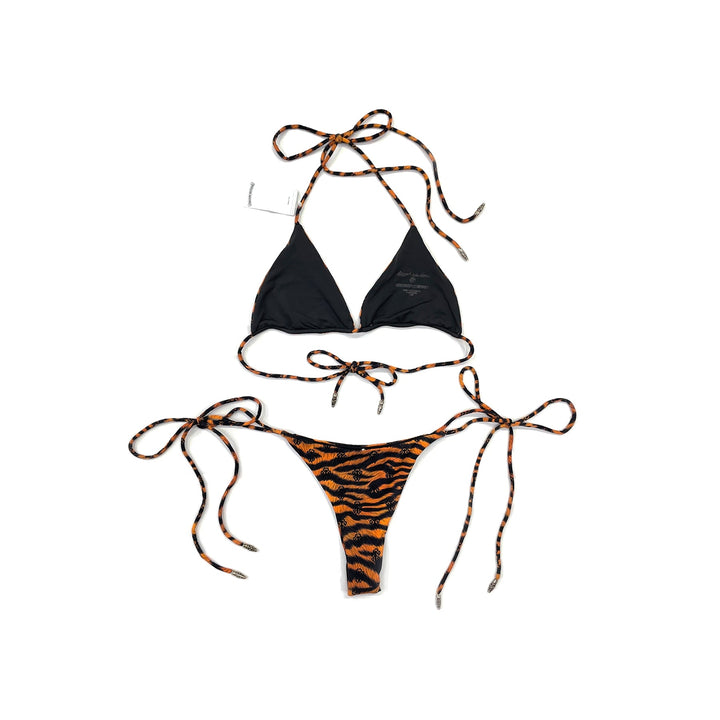 Chrome Hearts Dipped in Blue Tiger Print Dagger Bikini Set - SHENGLI ROAD MARKET