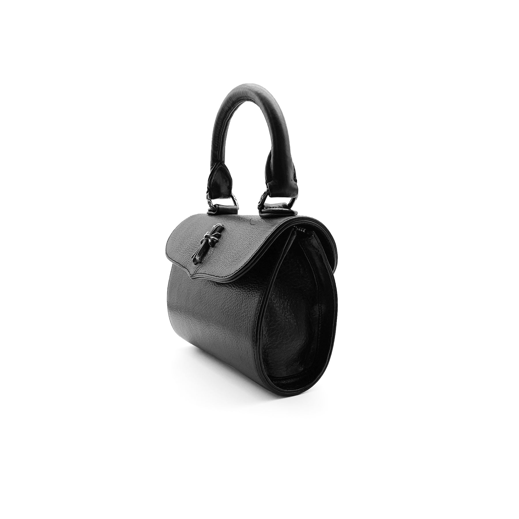 Chrome Hearts Doc Adams Silver Cross Black Handbag - SRM – SHENGLI