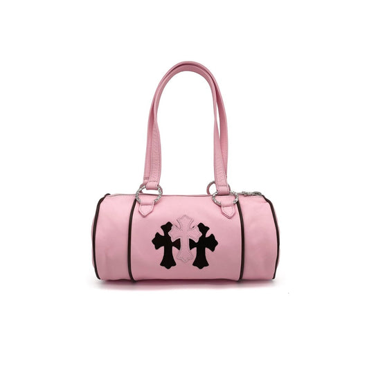 Chrome Hearts Domino Cemetery Cross Pink Bucket Bag - SHENGLI ROAD MARKET