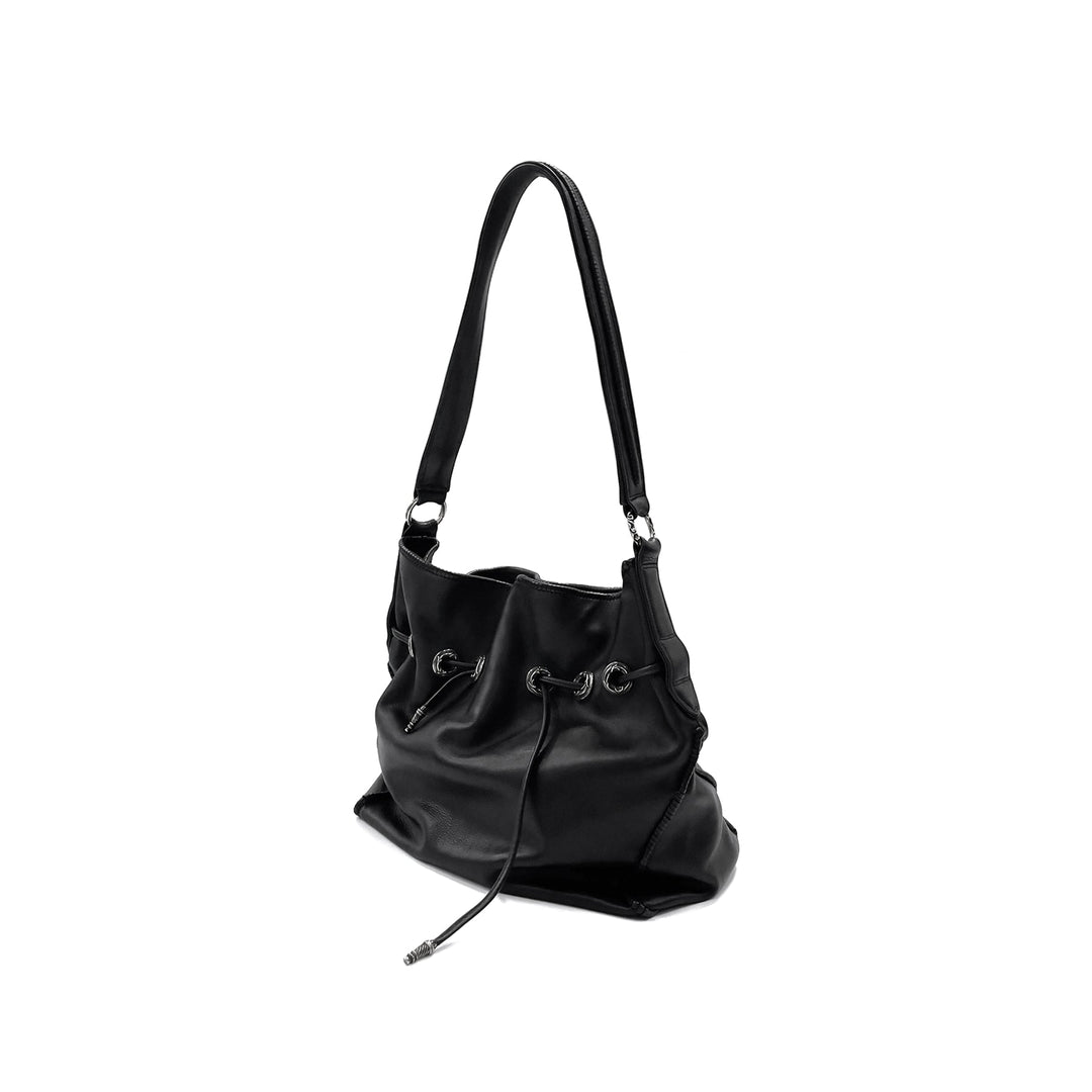 Chrome Hearts Drawstring Leather Shoulder Bag - SHENGLI ROAD MARKET