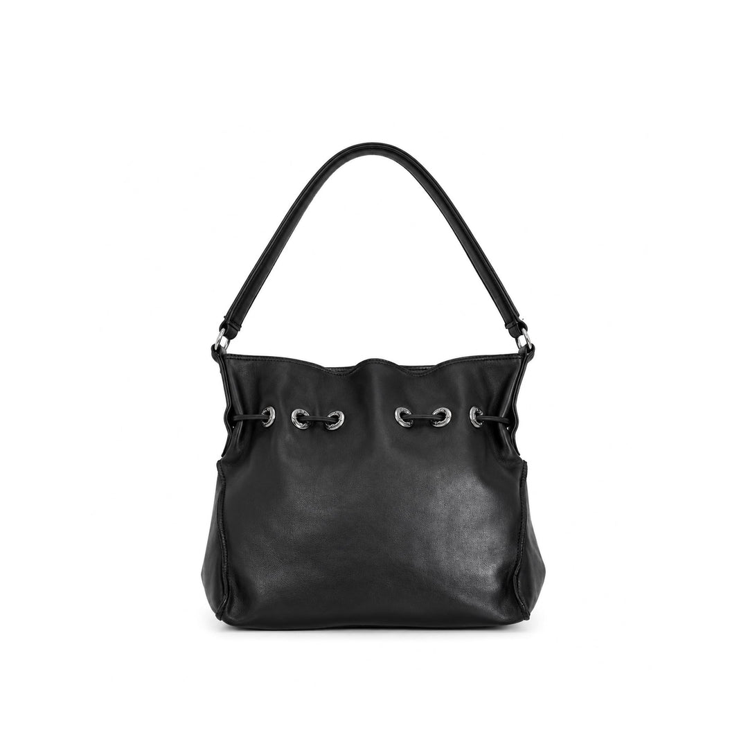 Chrome Hearts Drawstring Leather Shoulder Bag - SHENGLI ROAD MARKET