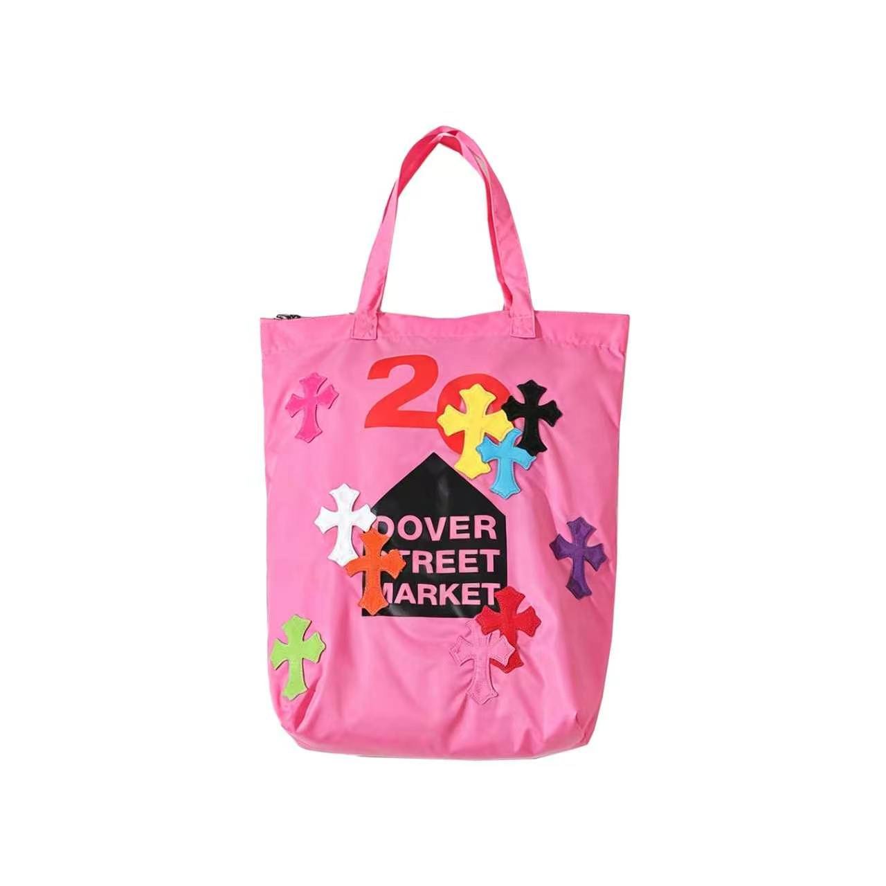 Chrome Hearts DSM 20th Anniversary Cross Patch Pink Tote Bag - SRM