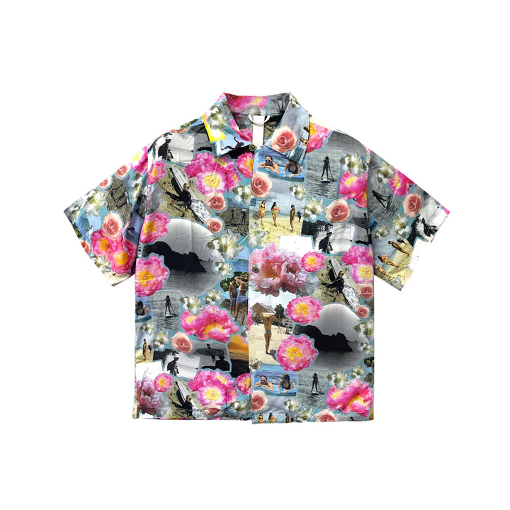Chrome Hearts Edition Hawaii Floral Silk Short Sleeve Shirt - SHENGLI ROAD MARKET