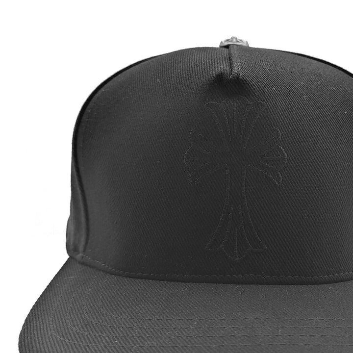 Chrome Hearts Embriodered Cross Black Baseball Cap - SHENGLI ROAD MARKET