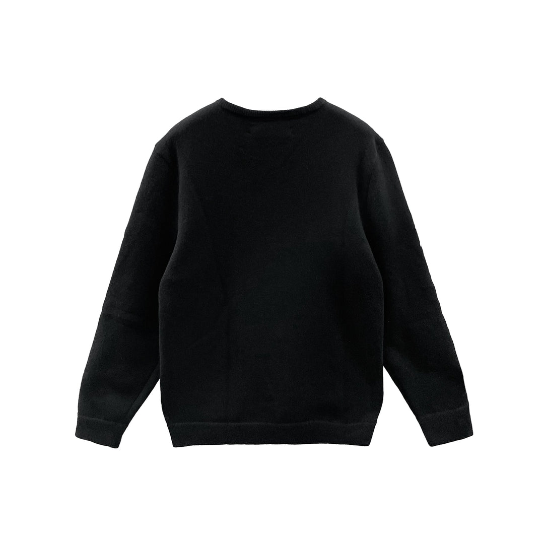 Chrome Hearts Embroidered Black Cashmere Sweater - SHENGLI ROAD MARKET