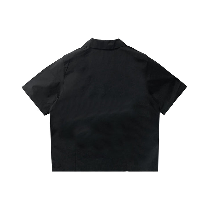 Chrome Hearts Embroidered CH Black Short Sleeve Shirt - SHENGLI ROAD MARKET