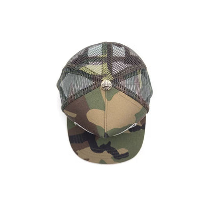 Chrome Hearts Embroidered CH Cross Logo Camouflage Baseball Cap - SHENGLI ROAD MARKET