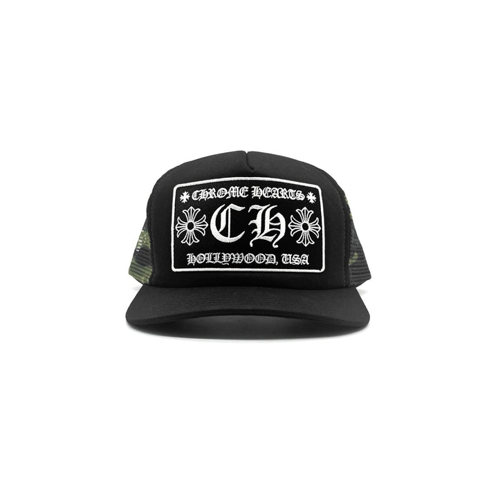 Chrome Hearts Embroidered CH Cross Logo Camouflage Baseball Cap - SHENGLI ROAD MARKET