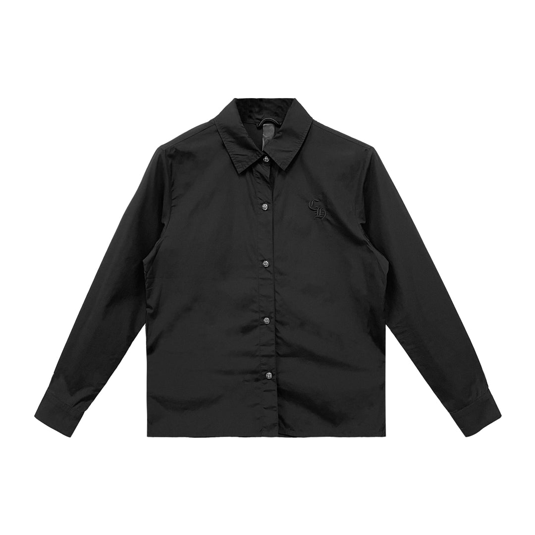 chrome hearts dress shirt Chrome Hearts Embroidered CH Shirt