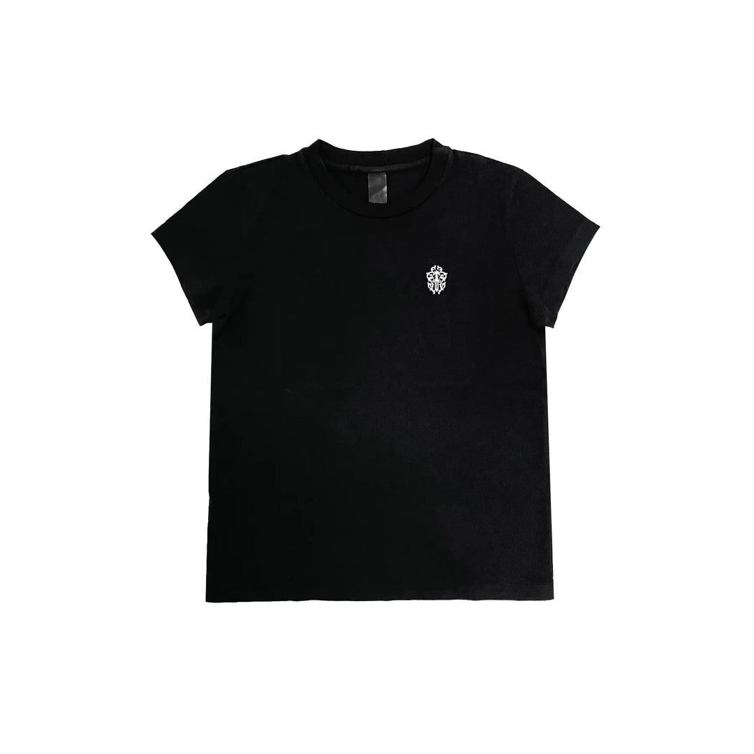 Chrome Hearts Embroidered Dagger Black Short Sleeve Tee - SHENGLI ROAD MARKET