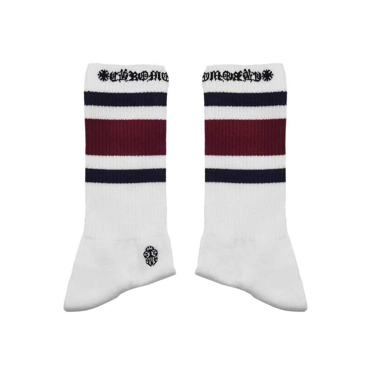 Chrome Hearts Striped SOCKS ソックス 白