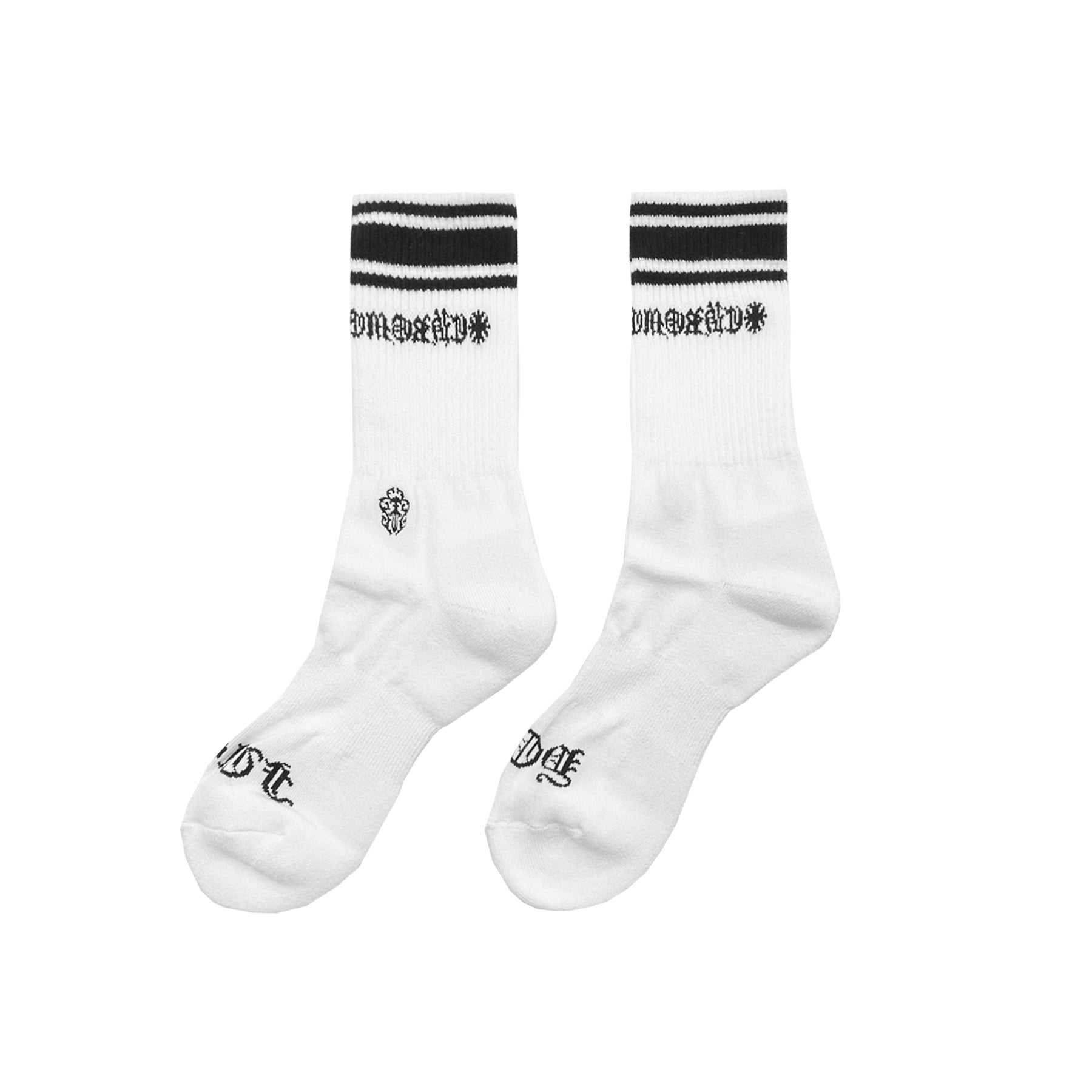 Chrome Hearts Embroidered Dagger Striped Sport Socks - SRM