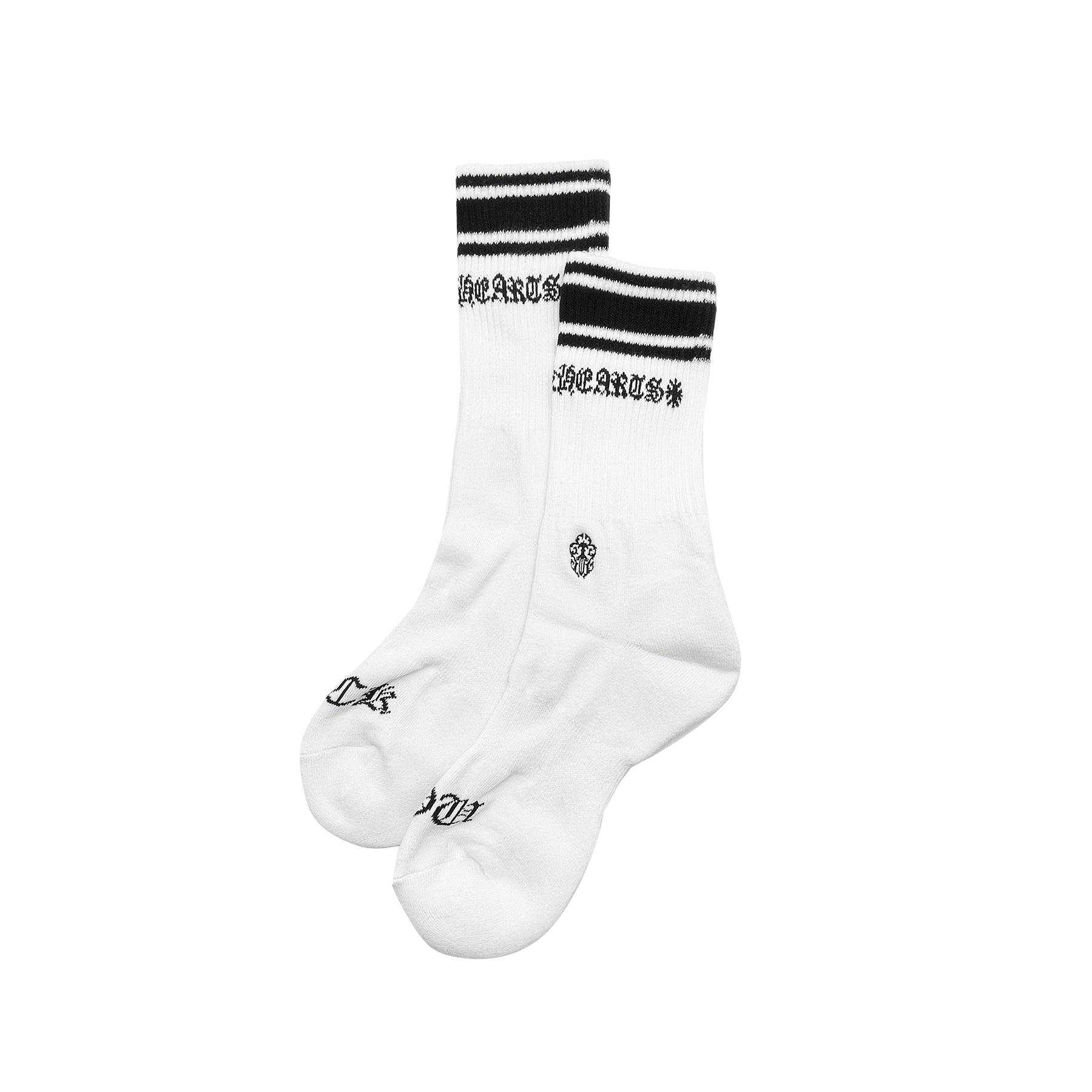 Chrome Hearts Embroidered Dagger Striped Sport Socks - SRM