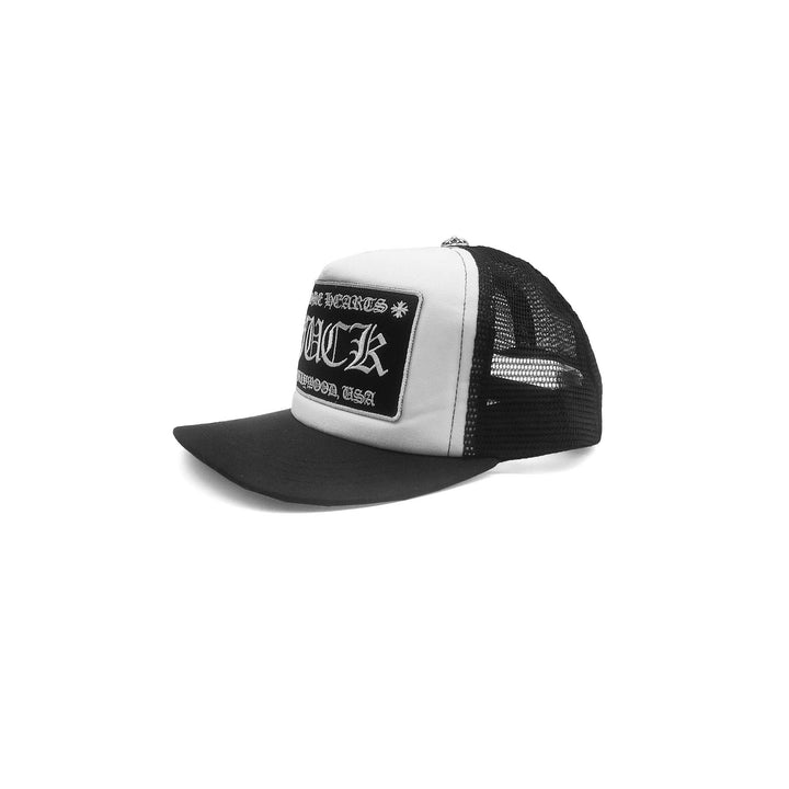Chrome Hearts Embroidered FU Black & White Baseball Cap - SHENGLI ROAD MARKET