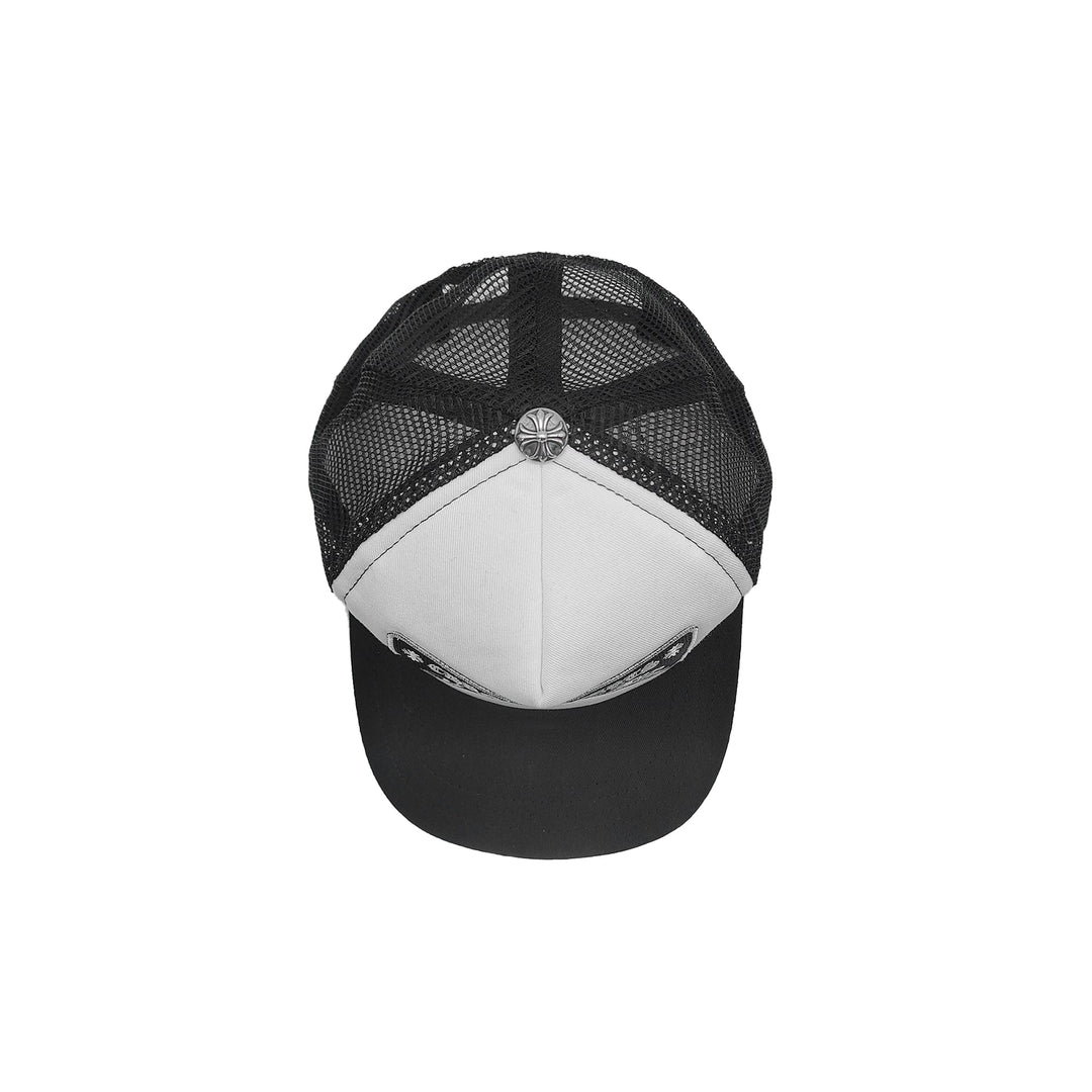 Chrome Hearts Embroidered FU Black & White Baseball Cap - SHENGLI ROAD MARKET