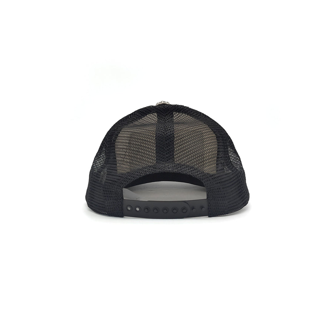 Chrome Hearts Embroidered FU Black & White Baseball Cap - SHENGLI ROAD MARKET
