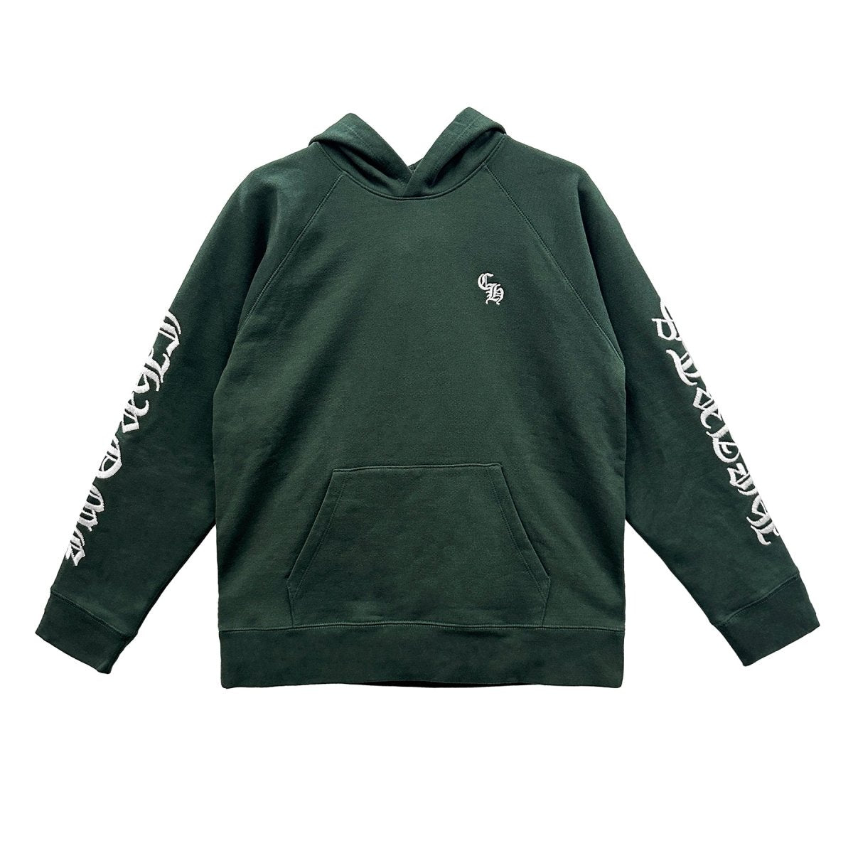 Chrome Hearts Embroidered Green CH Logo Hoodie - SHENGLI ROAD MARKET