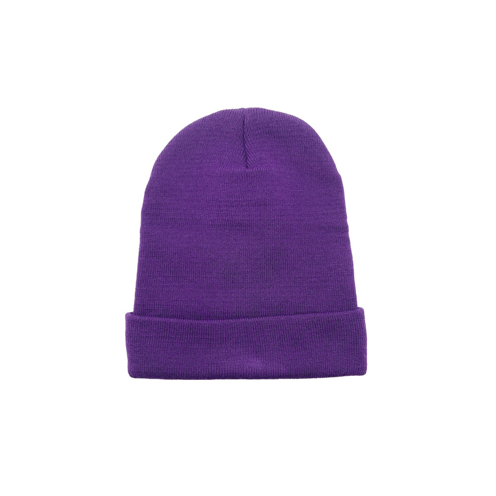 Chrome Hearts Embroidered Purple Beanie - SHENGLI ROAD MARKET