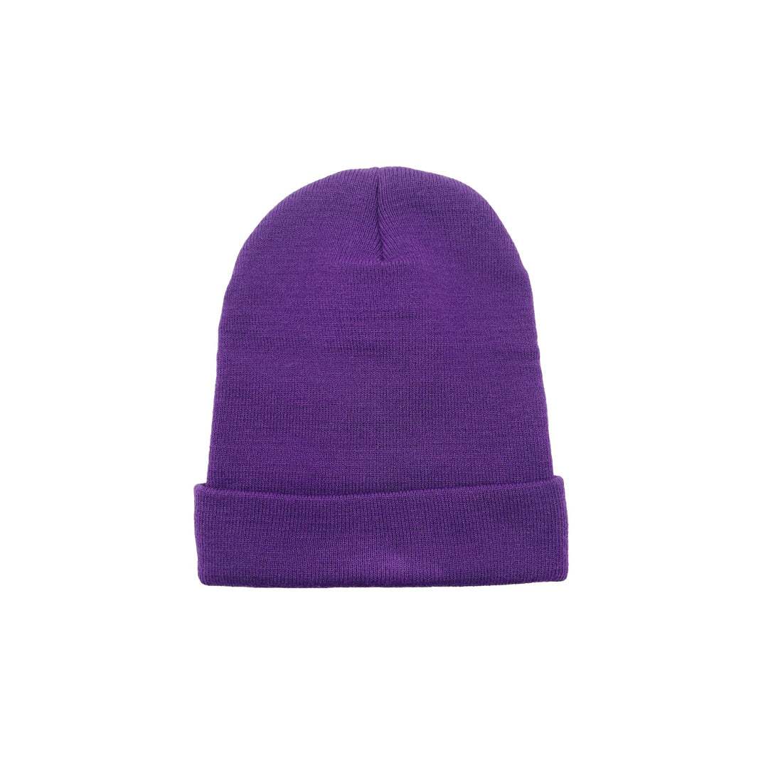 Chrome Hearts Embroidered Purple Beanie - SHENGLI ROAD MARKET