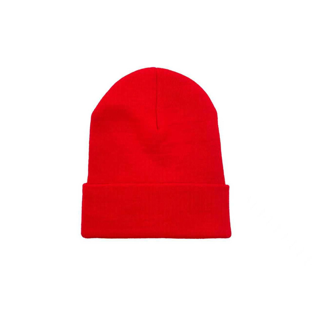 Chrome Hearts Embroidered Red Beanie - SHENGLI ROAD MARKET