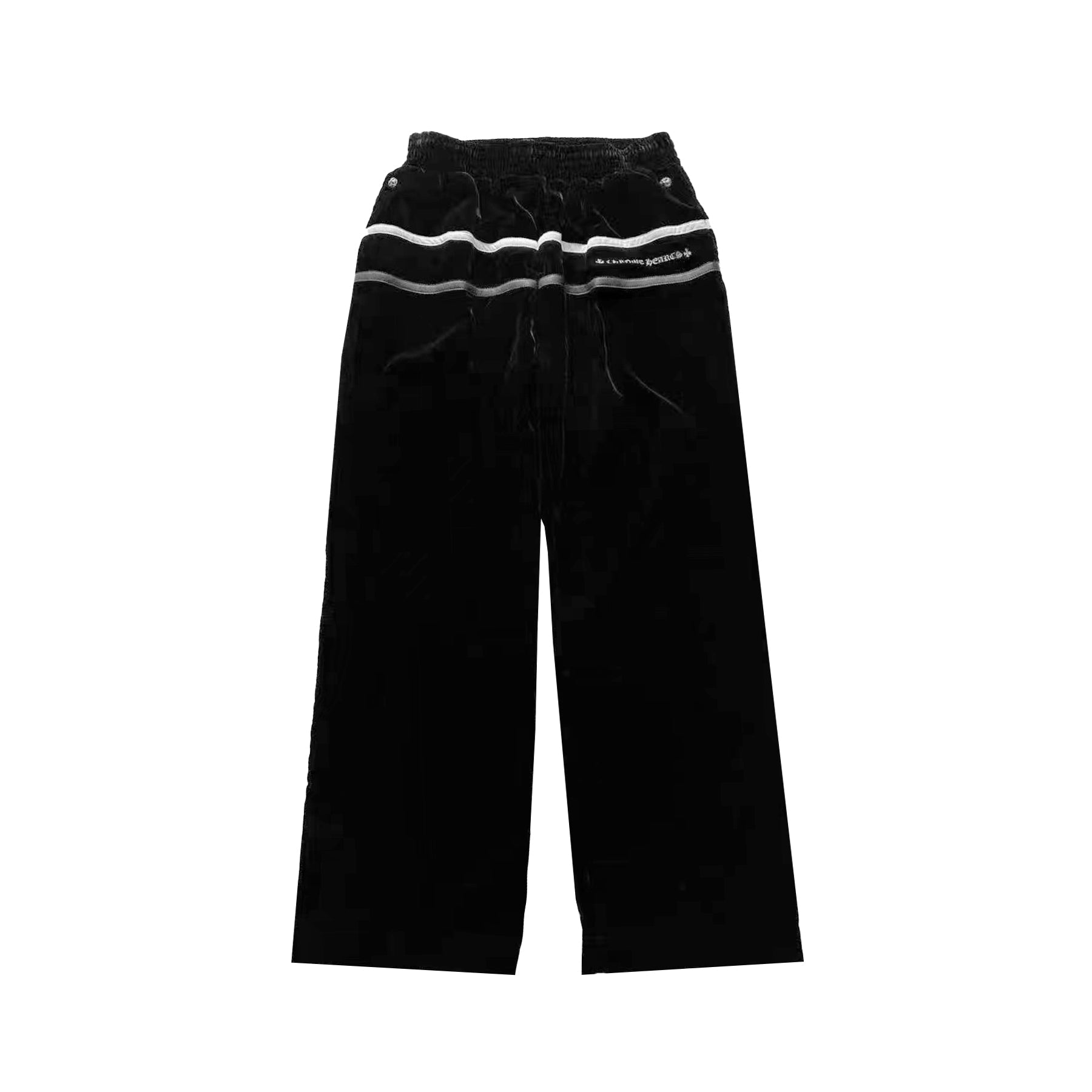 Chrome Hearts Embroidered Logo Leather Patch Velvet Tracksuit