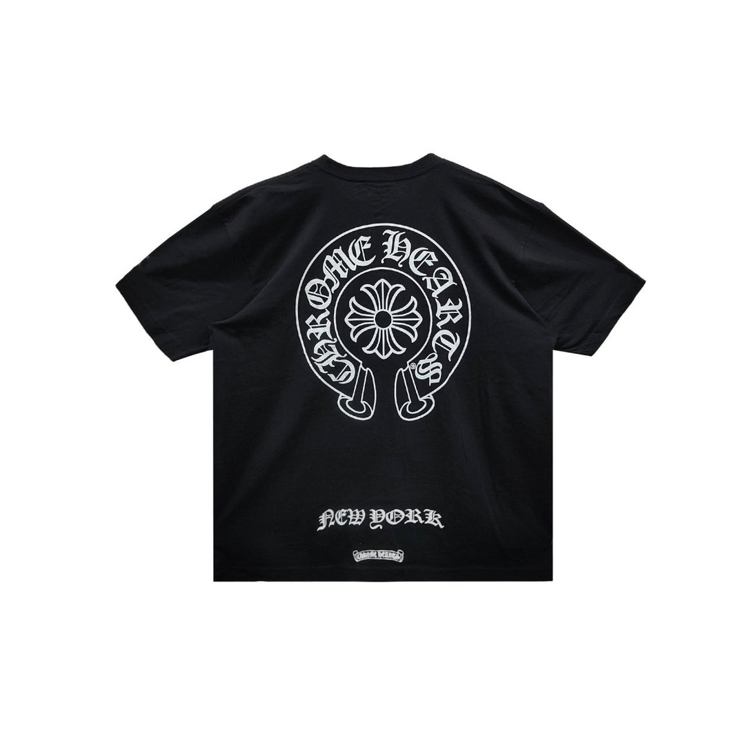 Chrome Hearts Exclusive Horseshoe Logo Short Sleeve T-shirt Tee - SHENGLI ROAD MARKET