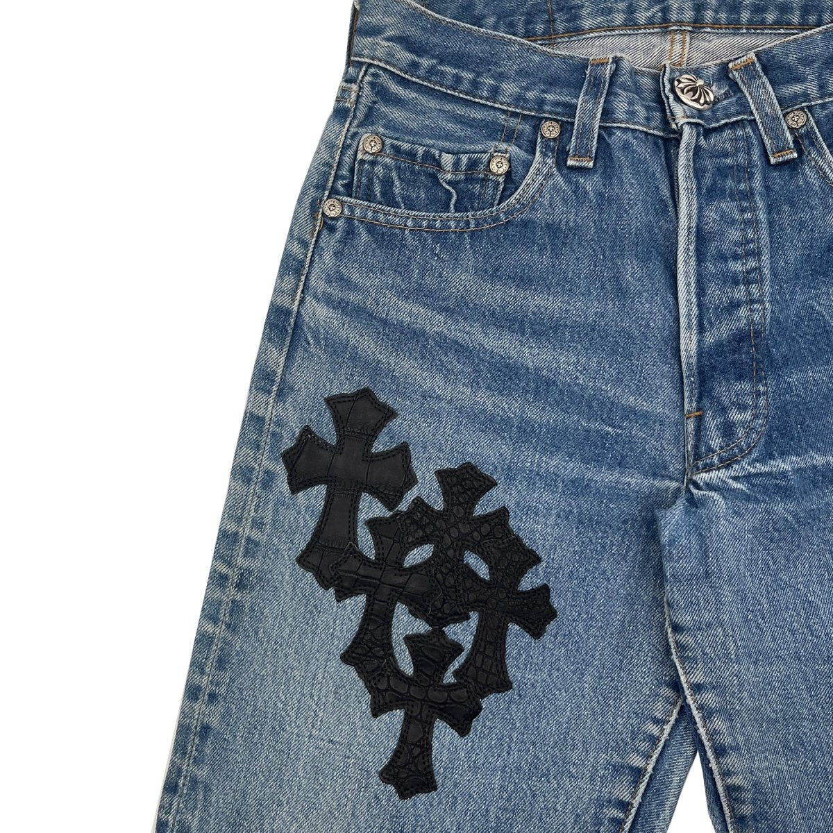 †Chrome Hearts†重ねられたクロスパッチが目を奪う真夏の主役 クロムハーツ ブルークロスパッチバッグ |勝利路市場 – SHENGLI