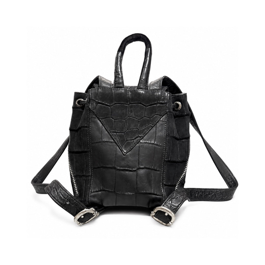 crocodile backpack alligator leather Authentic Exotic Skin Men's Casual Travel Genuine Male To-handle Businesss Bag Pack, Claret, 39cm(Height) x 29cm(Width) x 10cm(Deep), Fashionable and Casual Clothing, Shoes & Accessories The Premium backpack also features several additional pockets Crocodile Backpack, Alligator Backpack