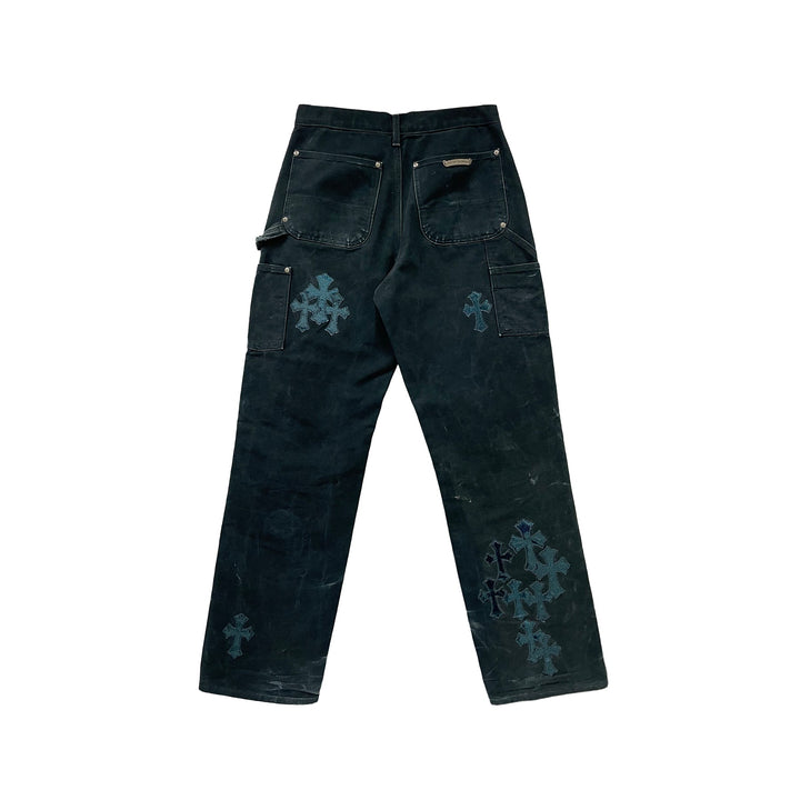 Chrome Hearts F&F Faded Double Knee Canvas Carpenter Pants - SHENGLI ROAD MARKET