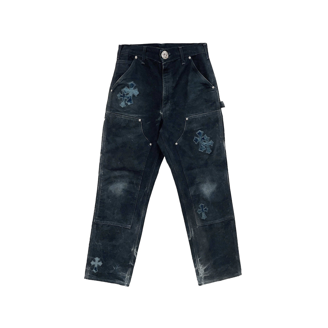 Chrome Hearts F&F Faded Double Knee Canvas Carpenter Pants - SHENGLI ROAD MARKET