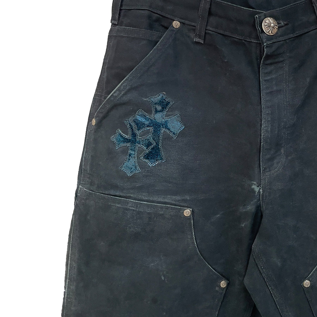 Chrome Hearts F&F Faded Double Knee Canvas Carpenter Pants - SHENGLI ROAD MARKET