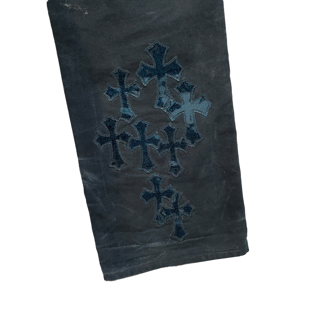 Chrome Hearts F&F Faded Double Knee Canvas Carpenter Pants - SHENGLI ROAD MARKET