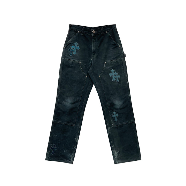 Chrome Hearts F&F Faded Double Knee Canvas Carpenter Pants - SHENGLI ROAD MARKET